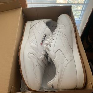 Reebok Mens Classic Leather Sneakers Size 14